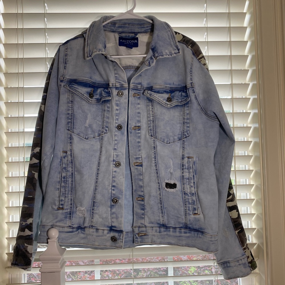 JCPenney Denim Camouflage Jacket